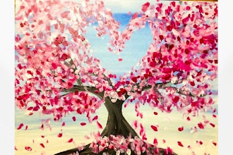 Virtual Paint Nite: Cherry Blossom Love (Ages 6+)